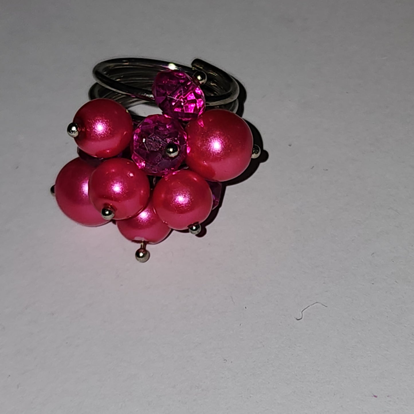 Colorful Beaded Fashion Ring