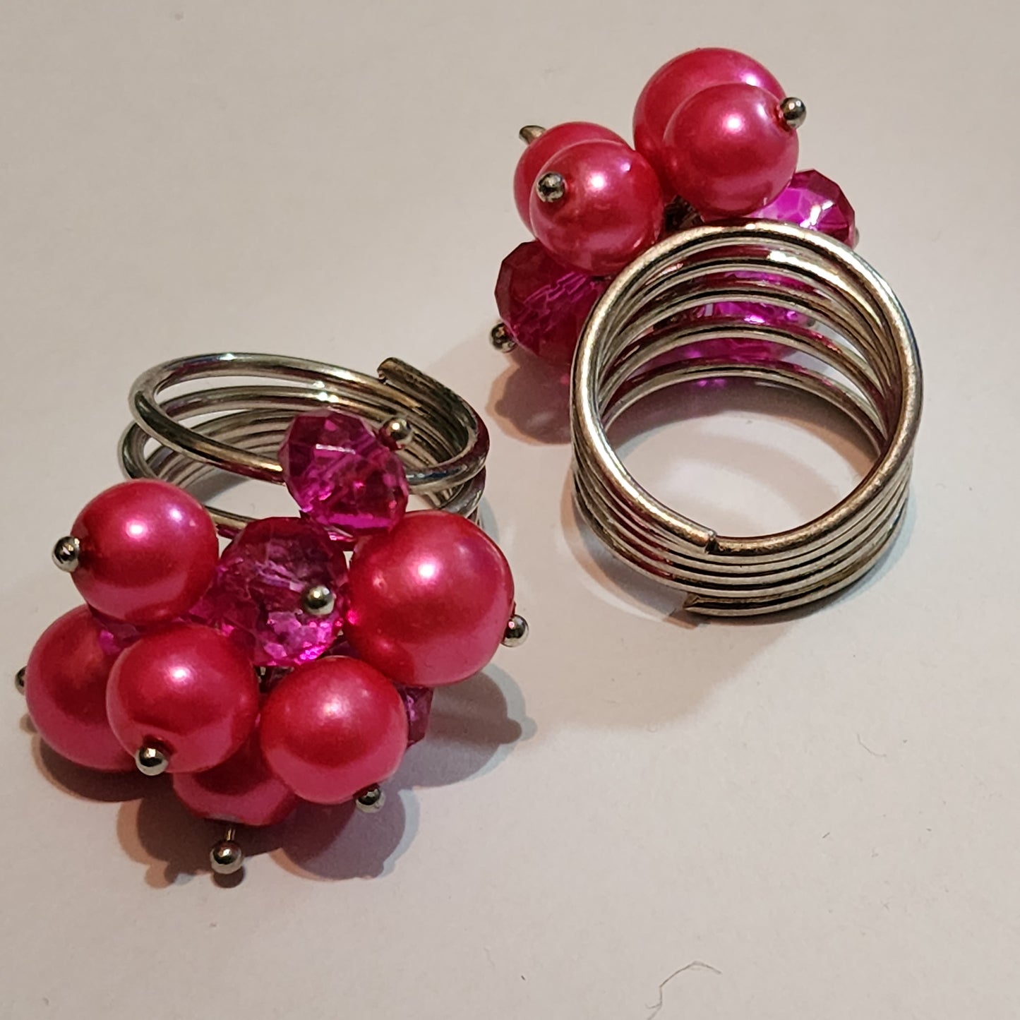 Colorful Beaded Fashion Ring