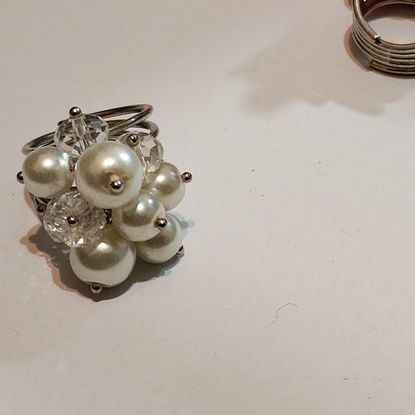 Colorful Beaded Fashion Ring