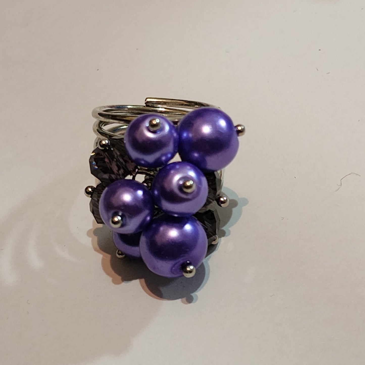 Colorful Beaded Fashion Ring