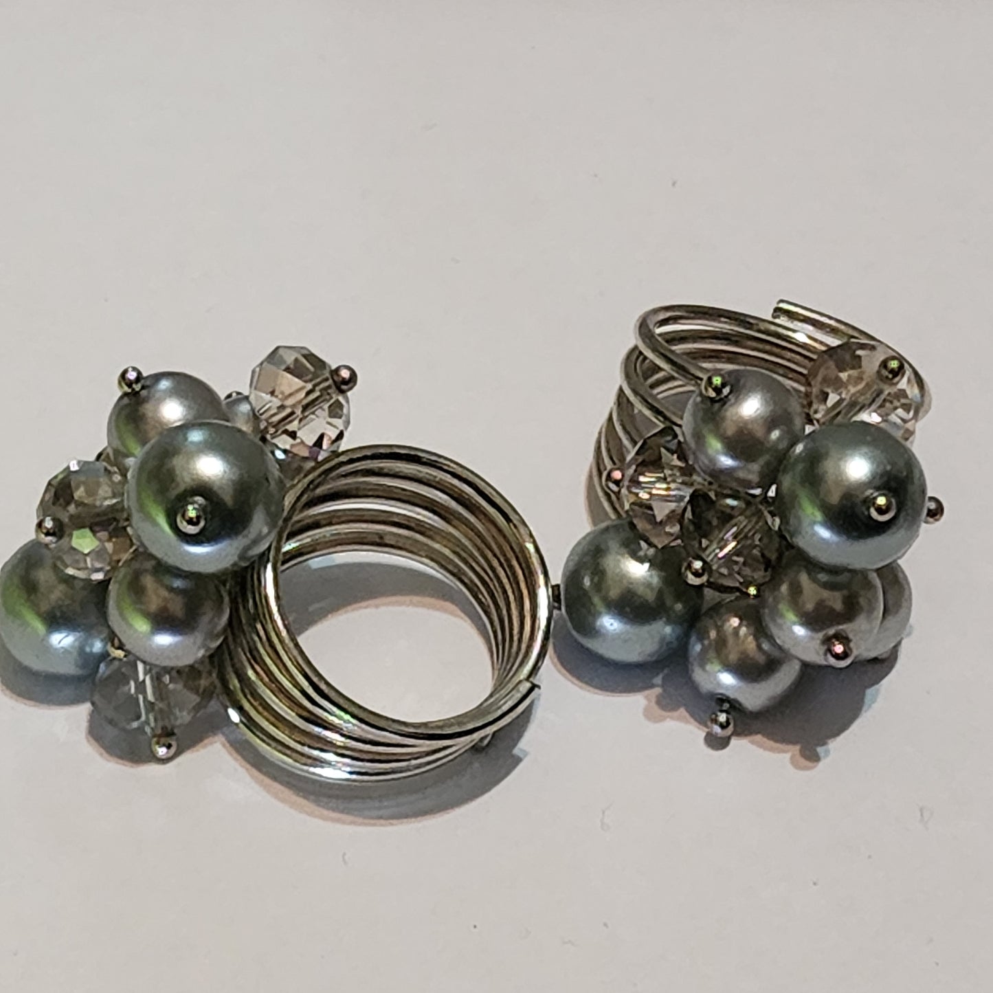 Colorful Beaded Fashion Ring