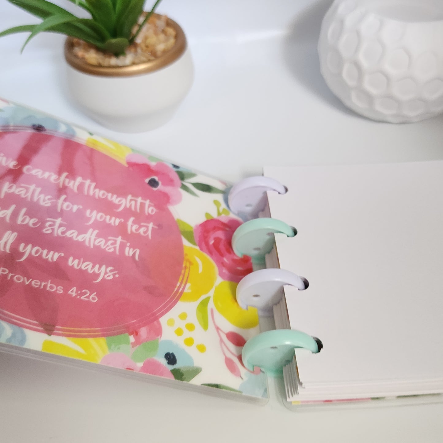 Handmade Discbound Prayer Notebook Journal