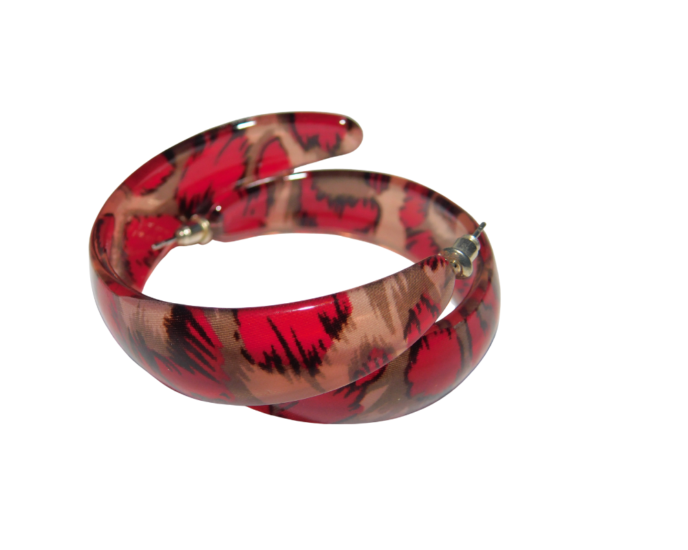 Animal print earrings