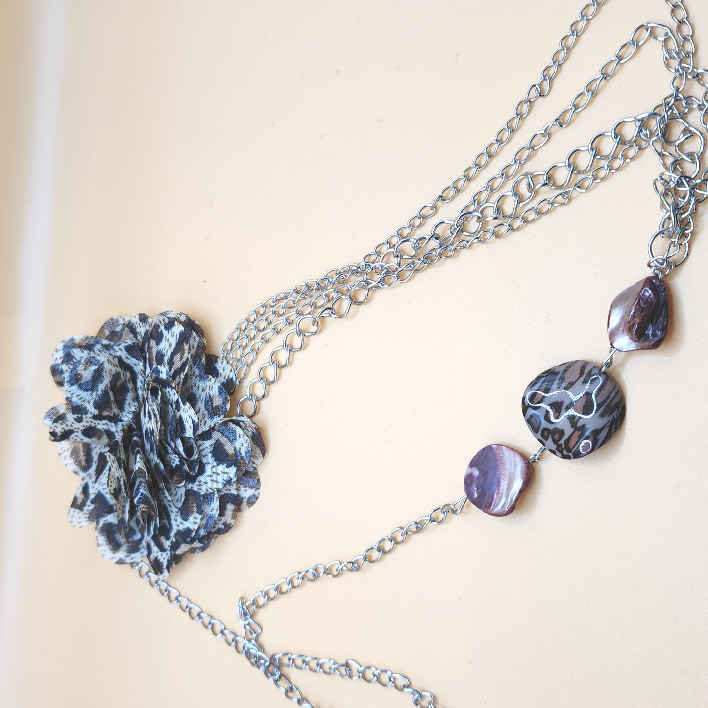Mixed Media Chain Necklace